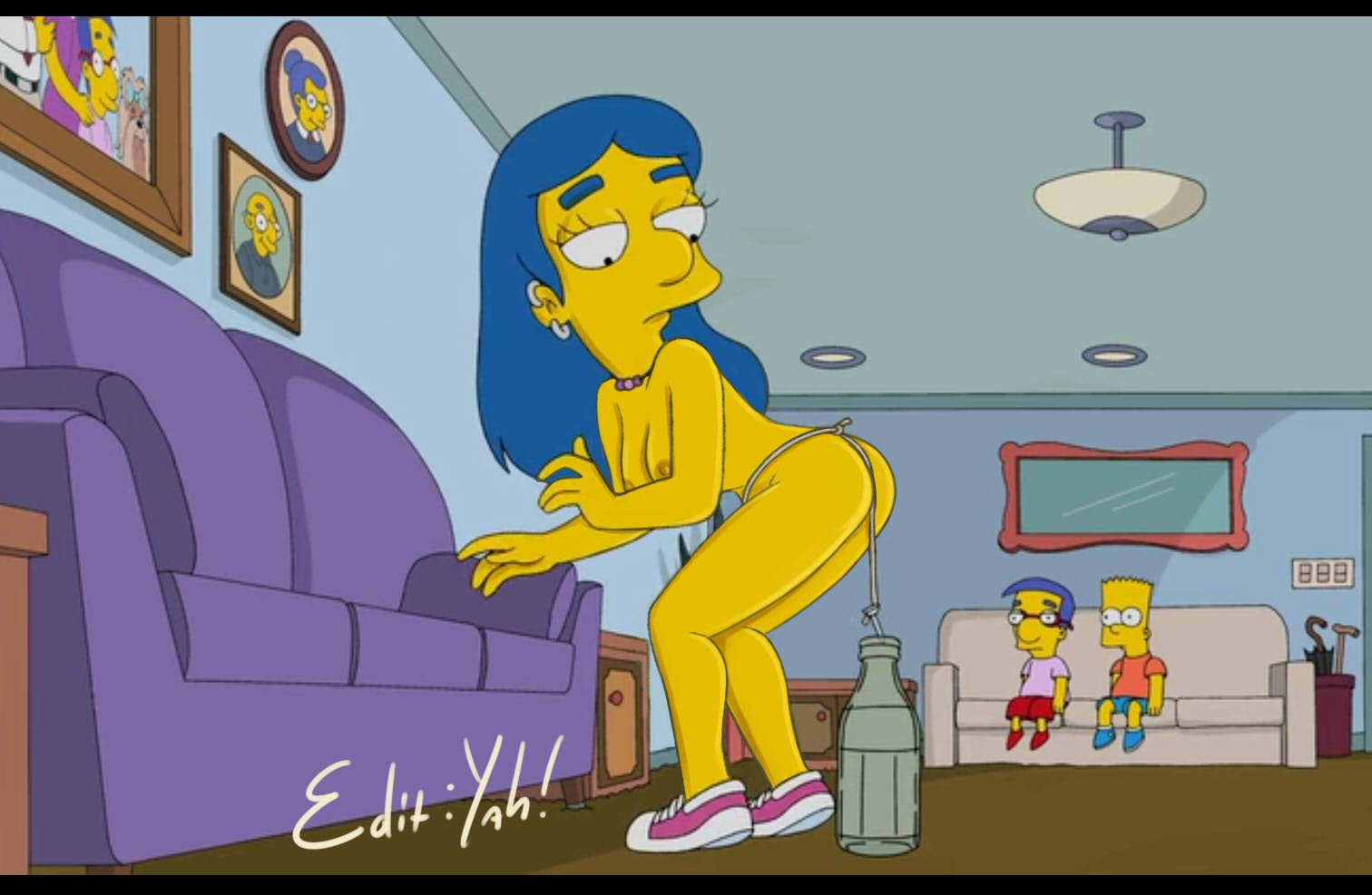 Post 1600608 Annikavanhouten Bartsimpson Milhousevanhouten Thesimpsons Yahyah