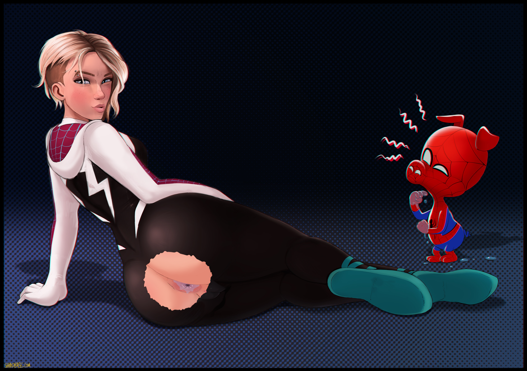 Post 3006173: edit Gwen_Stacy Marvel Peter_Porker Shadman Spider-Gwen Spider-Ham  Spider-Man:_Into_the_Spider-Verse Spider-Man_(series)