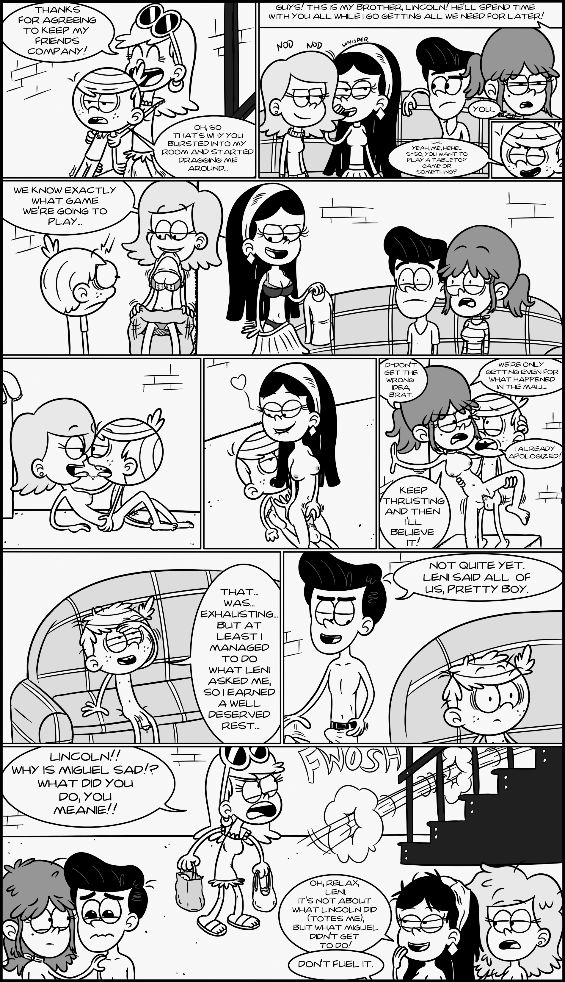 Fiona Jackie Leni_Loud Lincoln_Loud Mandee Miguel The_Loud_House adullperson comic