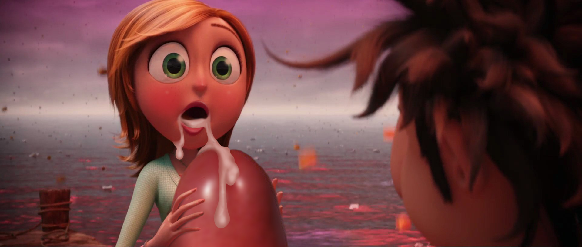 Blort_(artist) Cloudy_with_a_Chance_of_Meatballs Flint_Lockwood Samantha_Sparks edit