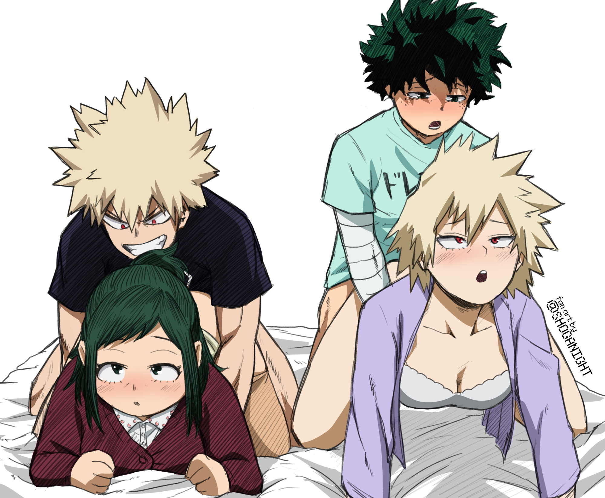 Post 3836447 Inko Midoriya Izuku Midoriya Katsuki Bakugo Mitsuki