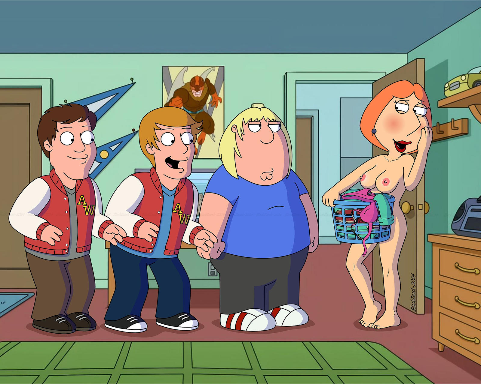 BlackZacek Chris_Griffin CmdrZacek Family_Guy Lois_Griffin