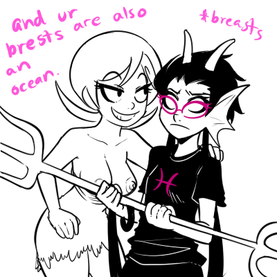 Crablouse Homestuck MS_Paint_Adventures Meenah_Peixes Roxy_Lalonde webcomic