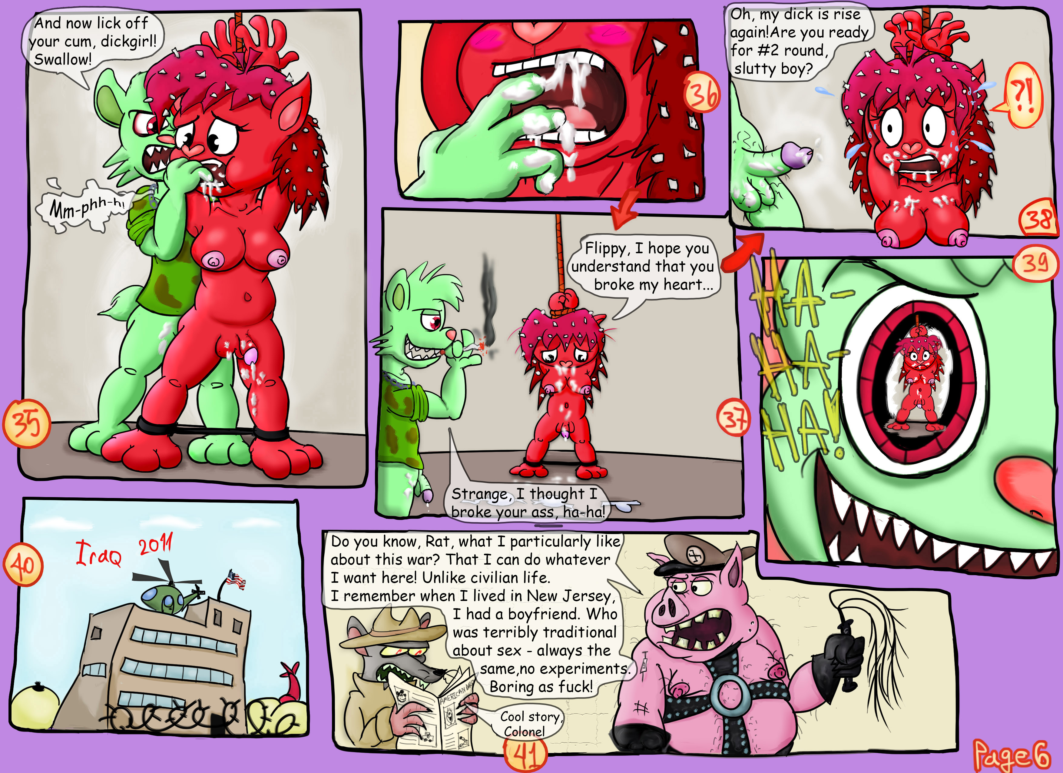 Post 4660510 Comic Flaky Flippy Happytreefriends Madjerk Rat