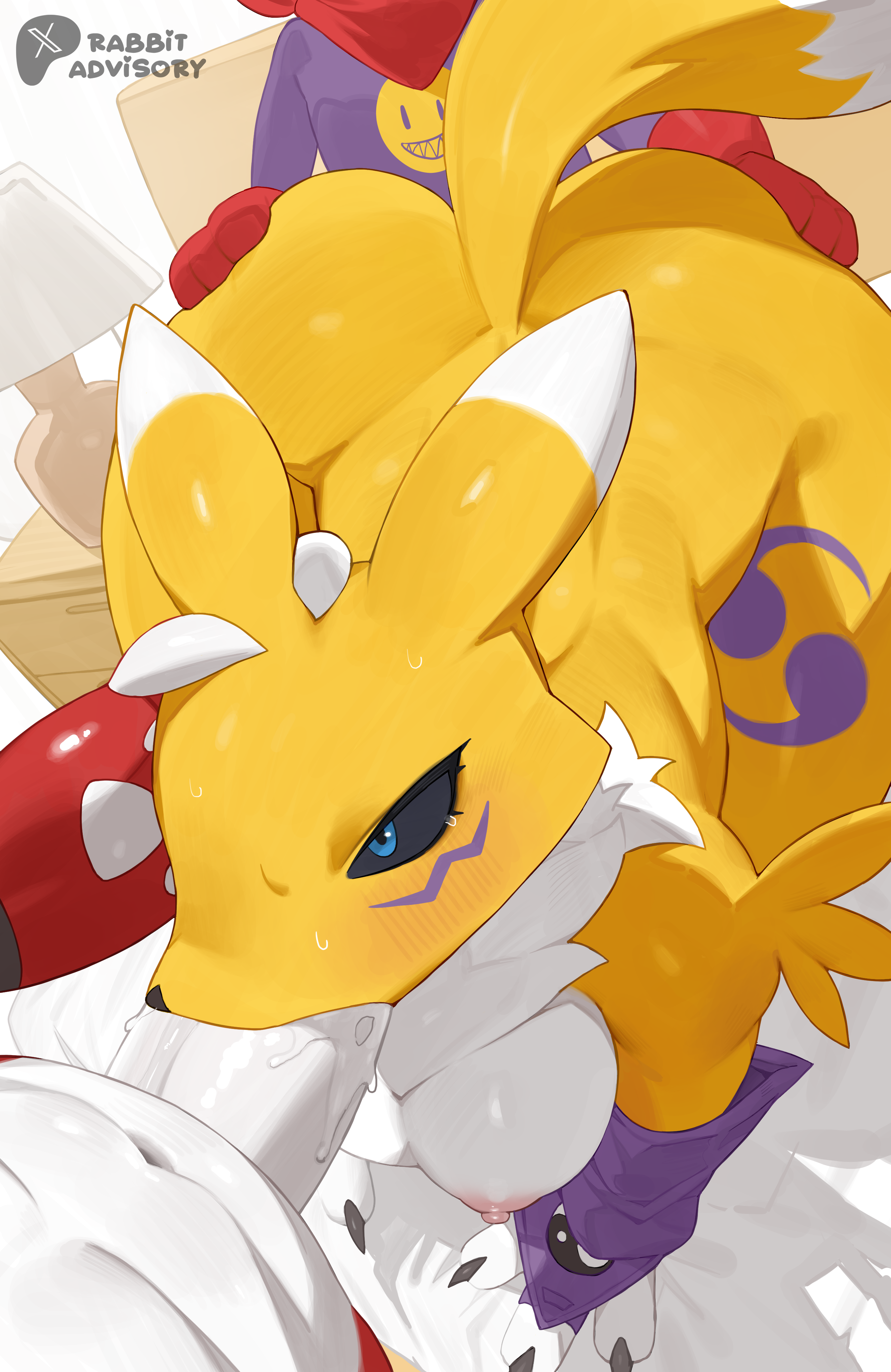 Digimon Guilmon Impmon Renamon rabbitadvisory