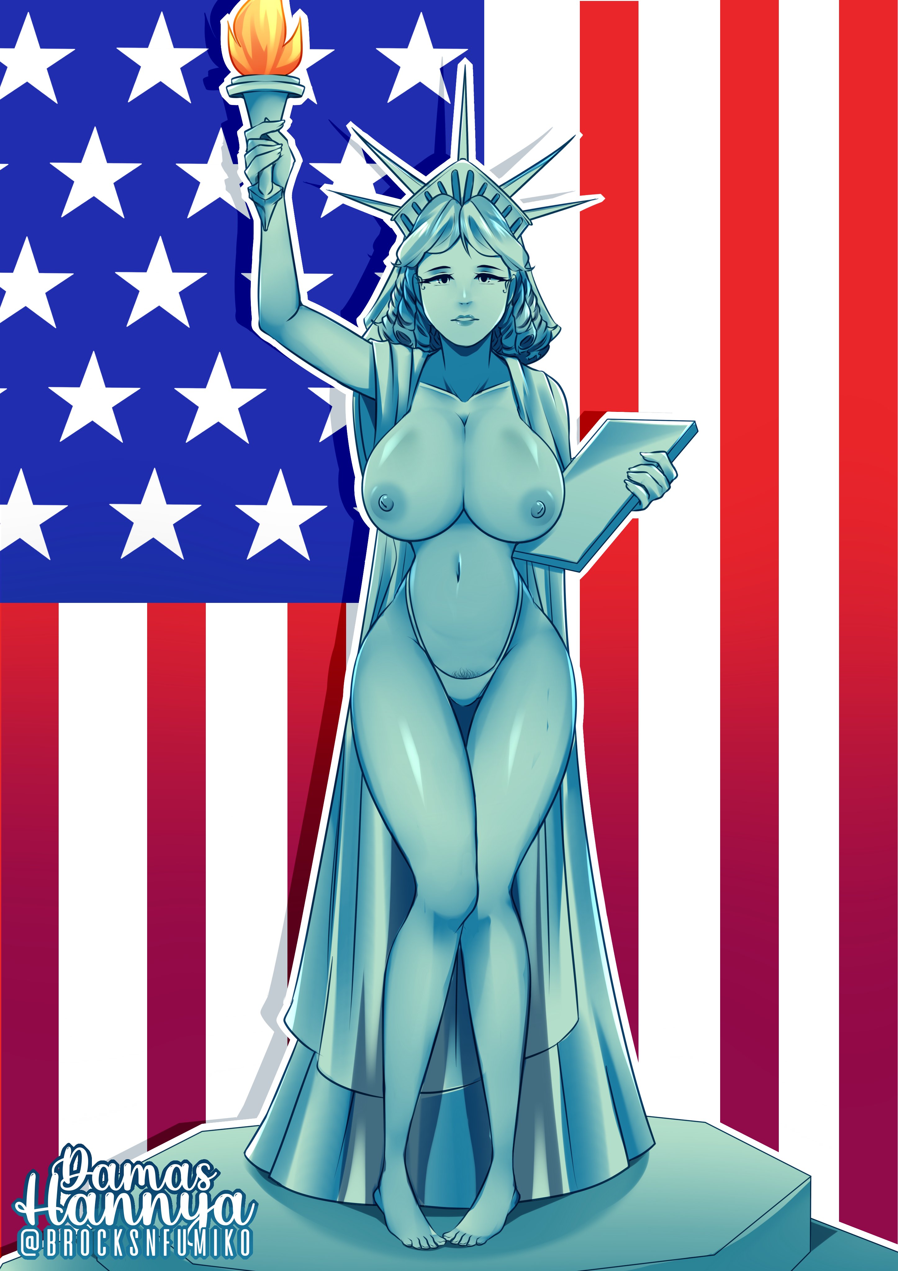 Rule 34 statue of liberty