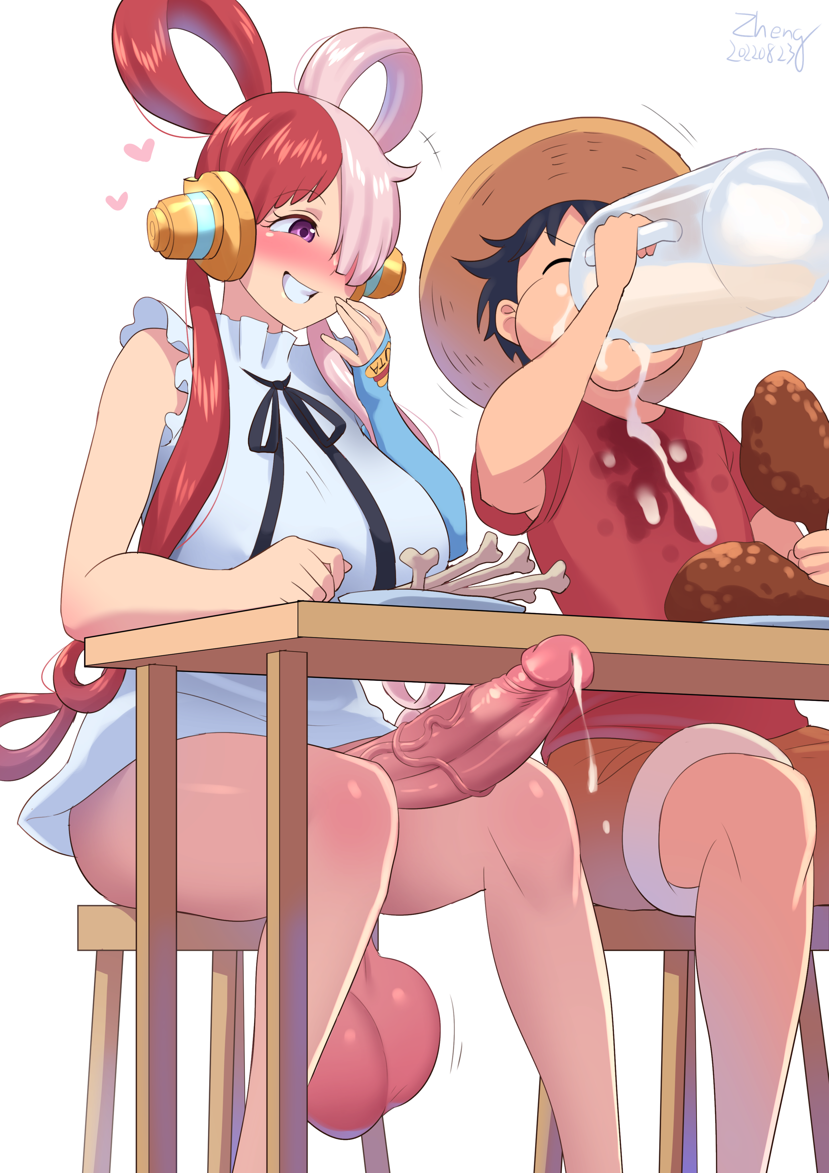 Luffy x uta rule 34