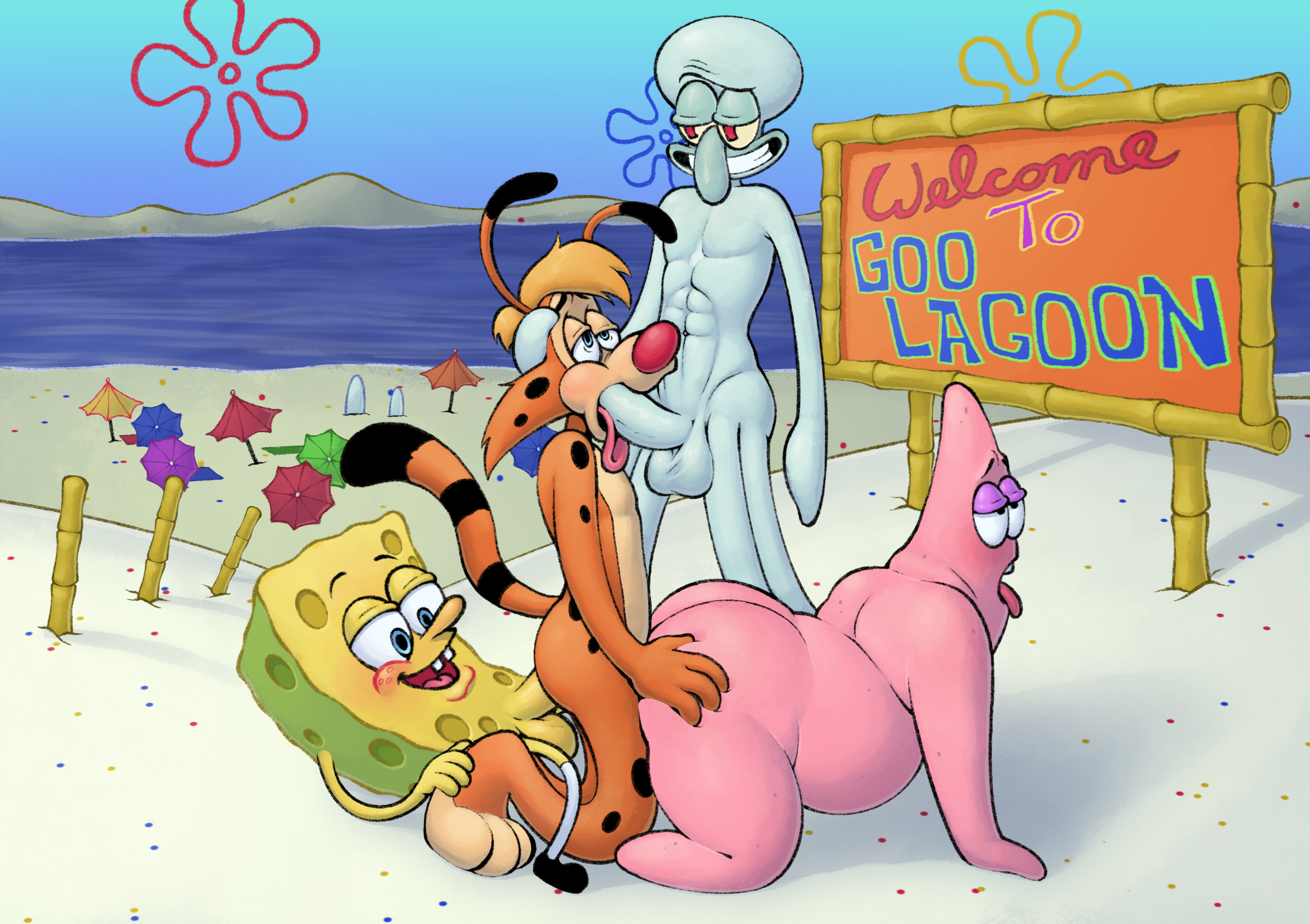 Bonkers_(series) Bonkers_D._Bobcat Patrick_Star SpongeBob_SquarePants SpongeBob_SquarePants_(series) Squidward_Tentacles crossover dreamscreep