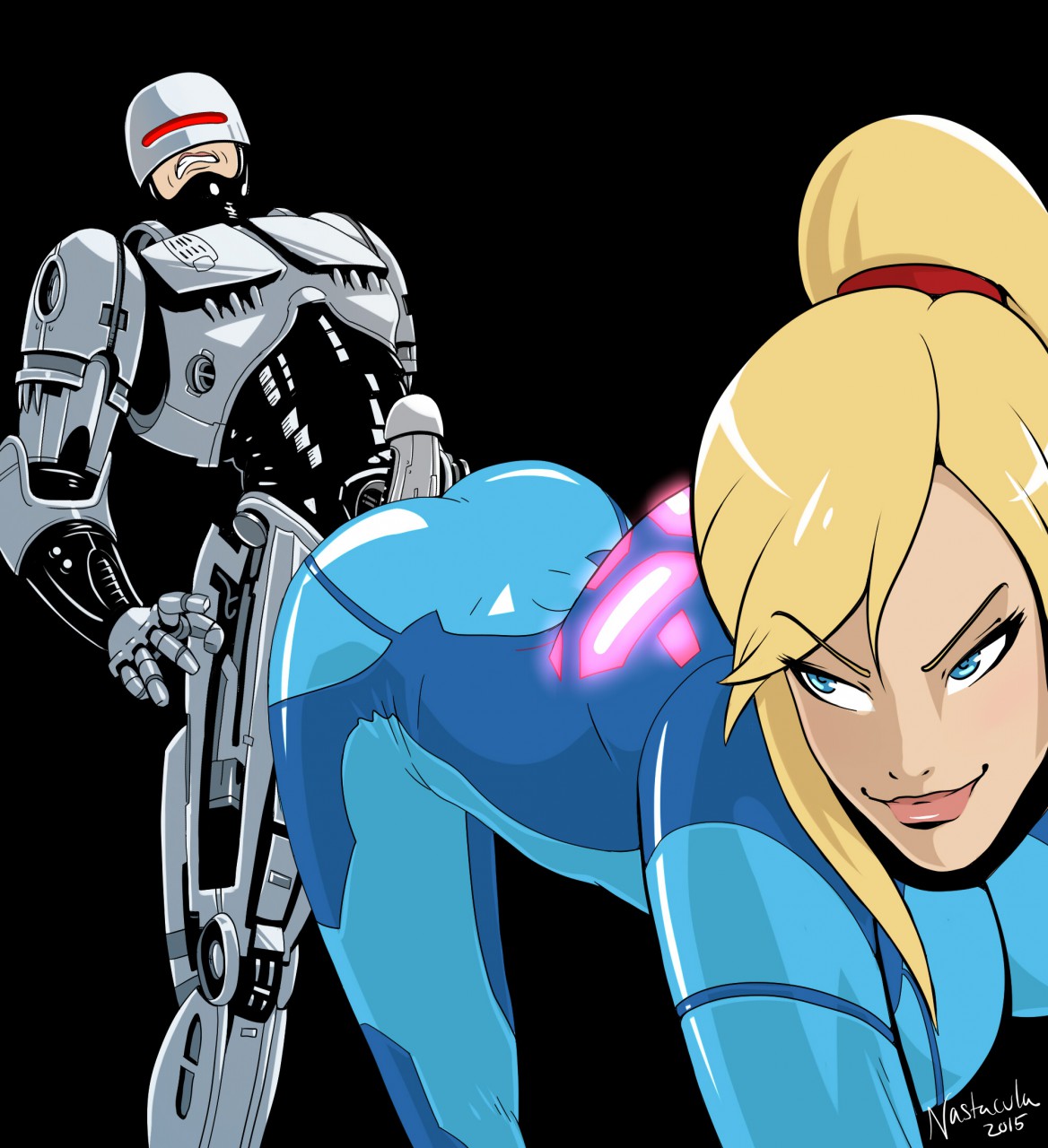 Alex_Murphy Metroid Robocop Samus_Aran crossover nastacula