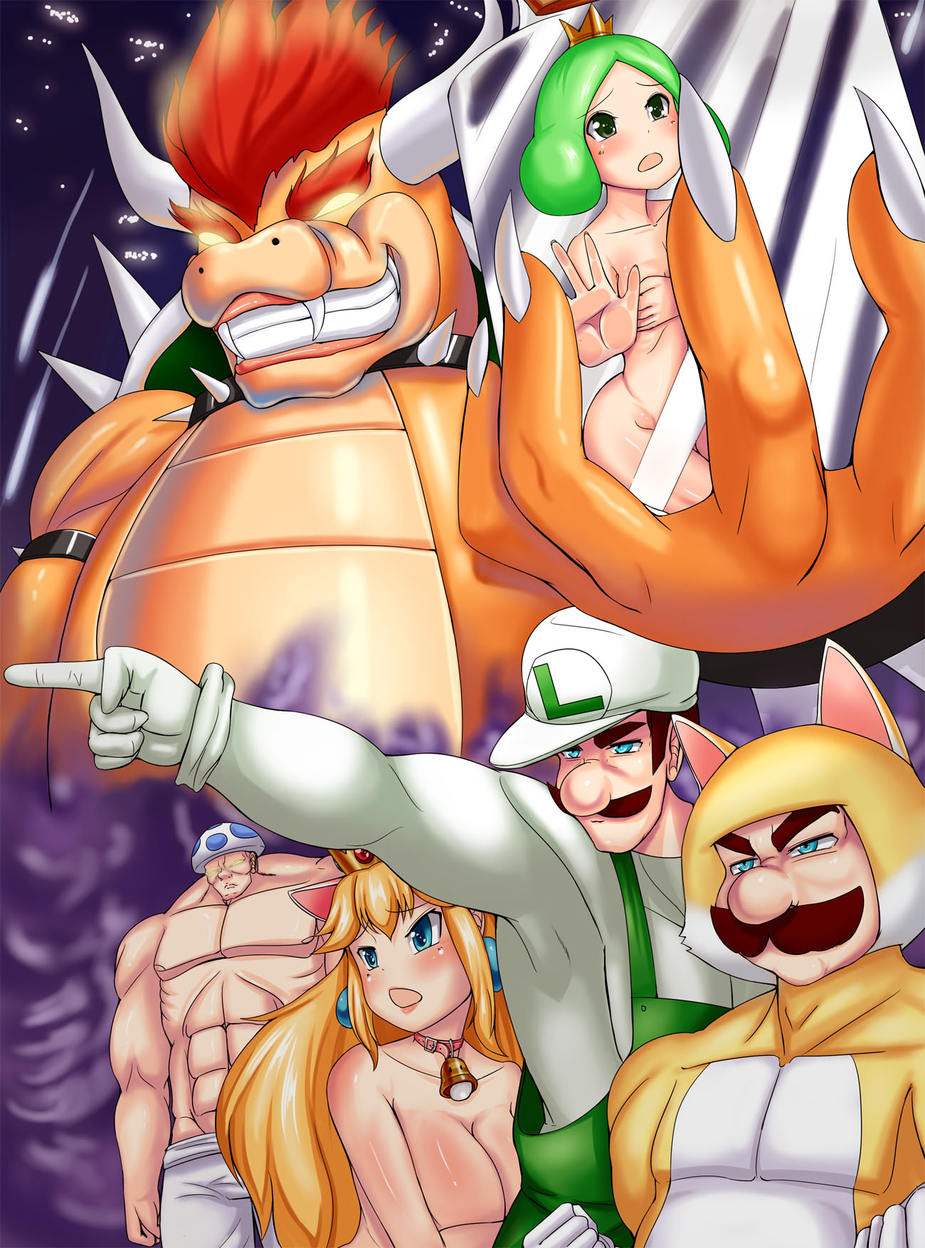 Post 1376527 Bowser Koopa Luigi Mario Princesspeach Sprixie Sprixieprincess Supermario3d 3082