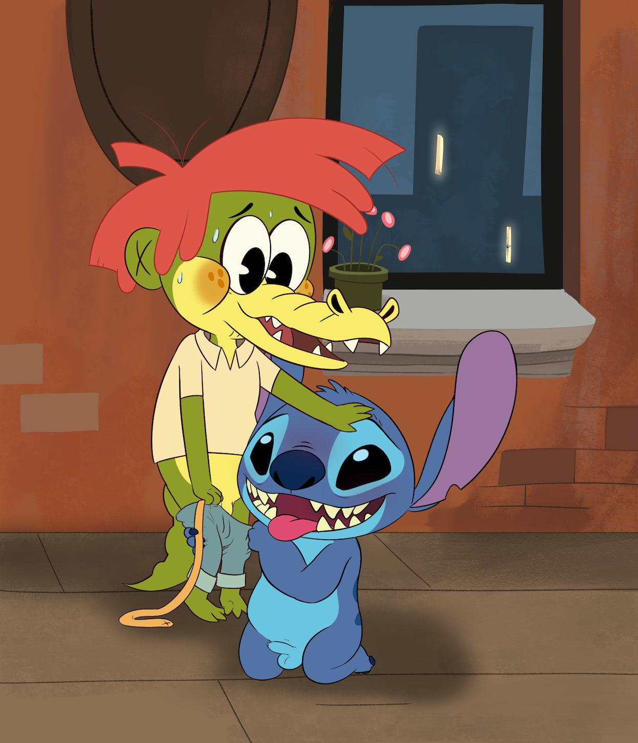 Arlo_Beauregard Arlo_the_Alligator_Boy Lilo_and_Stitch Stitch TribalDragon crossover