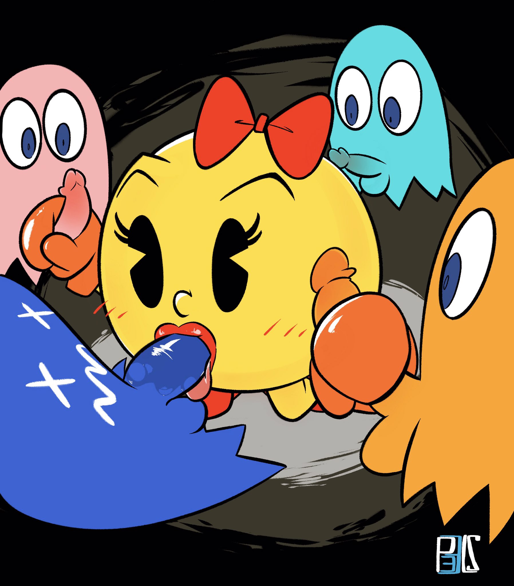 Blinky Clyde Ghost_Gang Inky Joshin Ms._Pac-Man Pac-Man_(series) Pinky