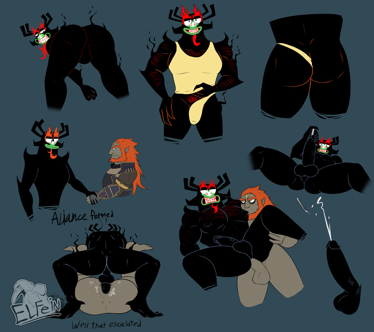 Aku Samurai Jack Porn - Post 2140571: Aku crossover Elfein Ganondorf Legend_of_Zelda Samurai_Jack