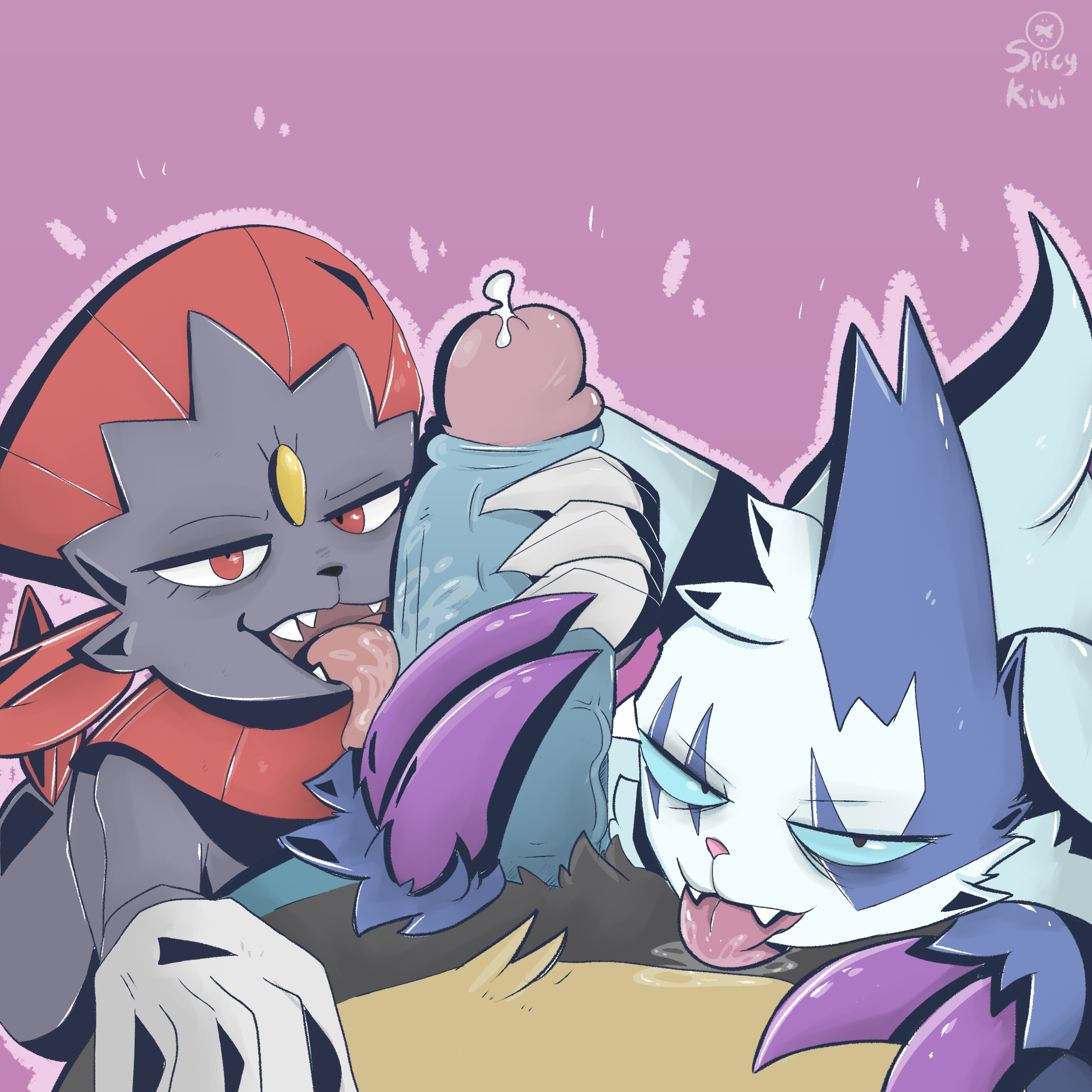 Lucario Porkyman Weavile Zangoose spicykiwki