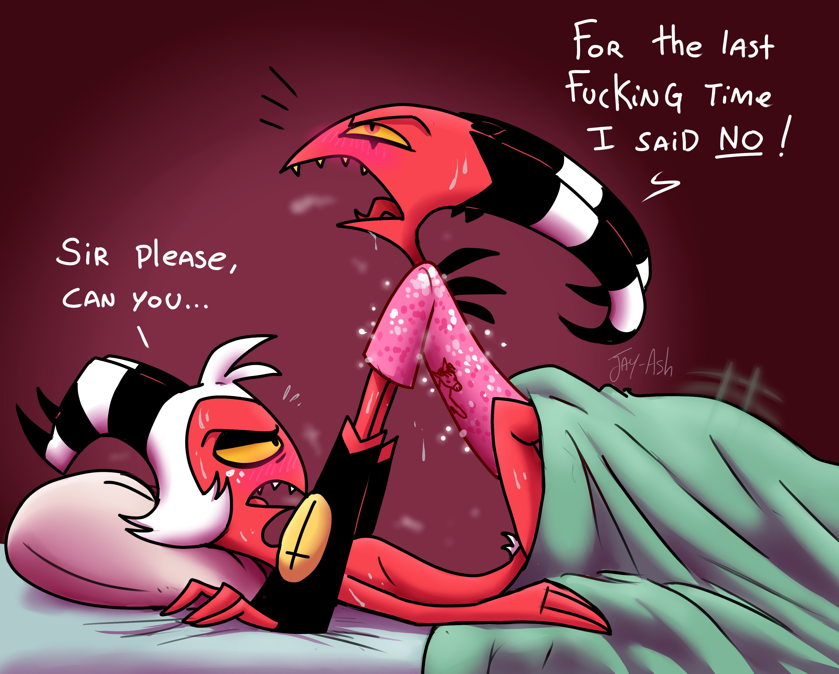 Helluva boss blitzo x moxxie