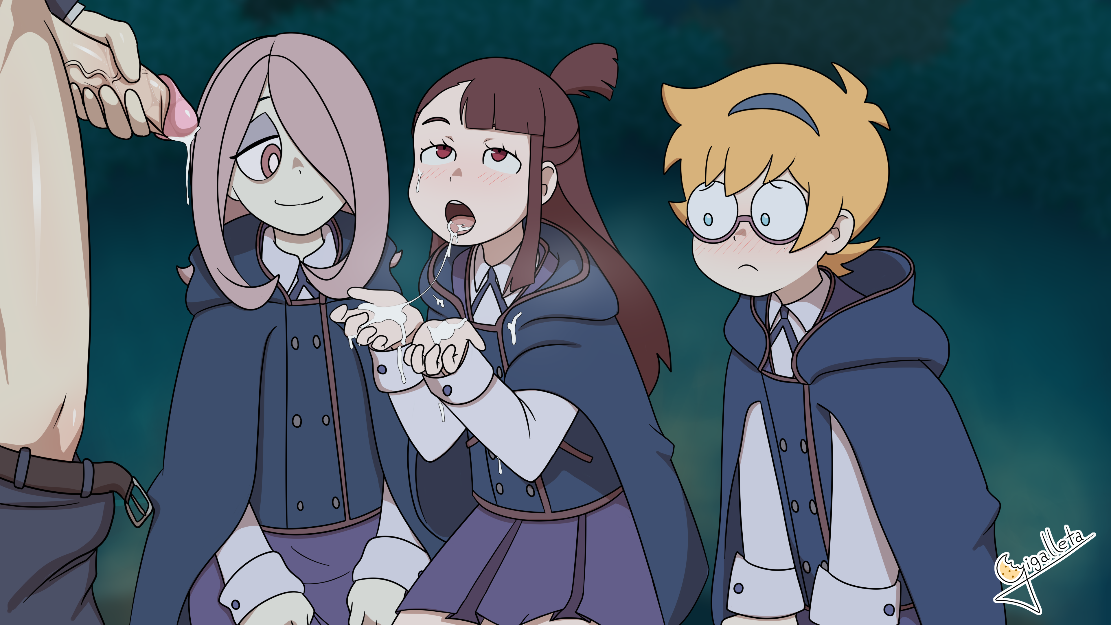 Akko_Kagari Gigalleta Little_Witch_Academia Lotte_Jansson Sucy_Manbavaran