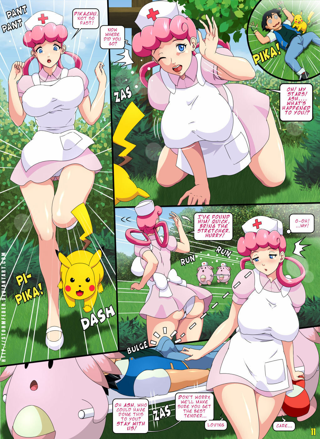 Post 4807295 Ash Ketchum Beautifly Comic May Misty Nurse Joy Porkyman Stormfeder