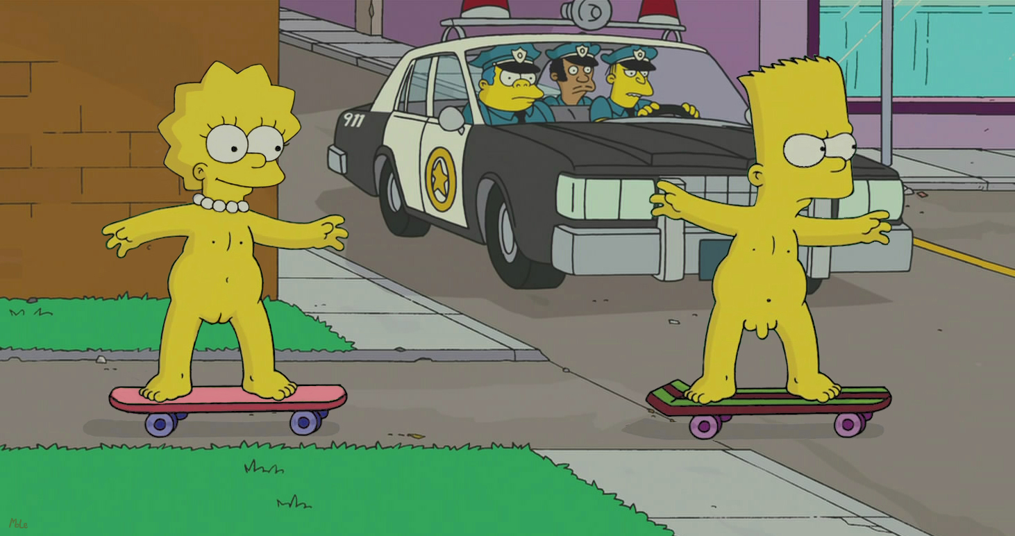 Post 260100 Bart Simpson Chief Wiggum Eddie Lisa Simpson Lou Mole The Simpsons The Simpsons Movie