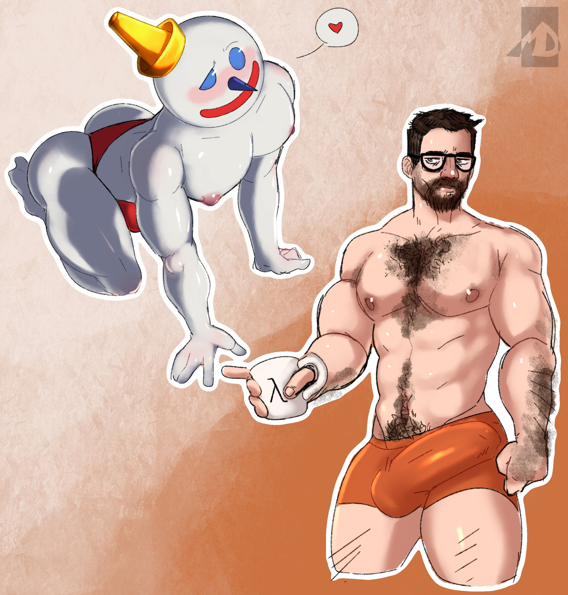 Gordon_Freeman Half-Life Jack_Box Jack_in_the_Box MillzDick crossover mascots