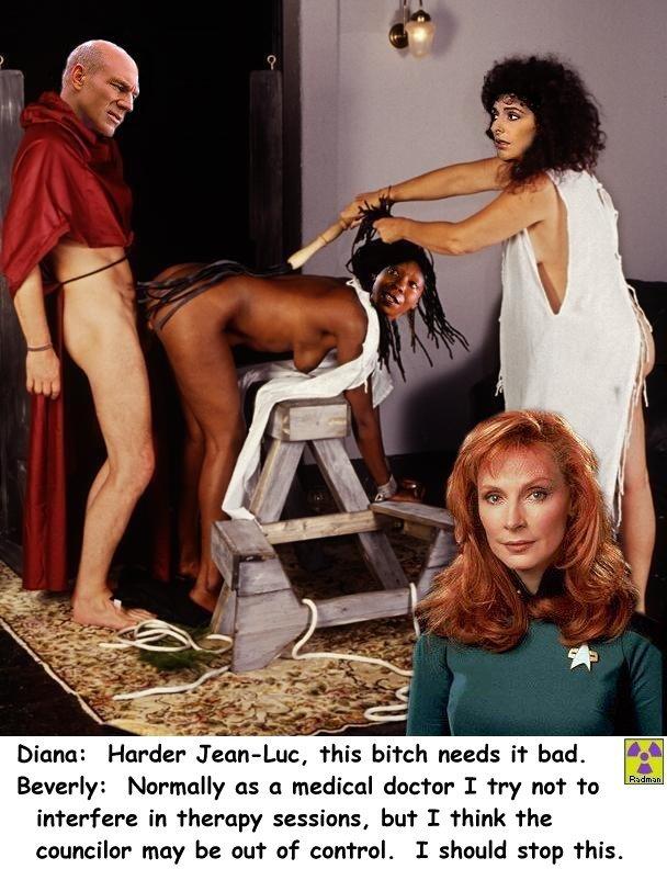 Post 1665767 Beverly Crusher Deanna Troi Fakes Gates Mcfadden Guinan Jean Luc Picard Marina