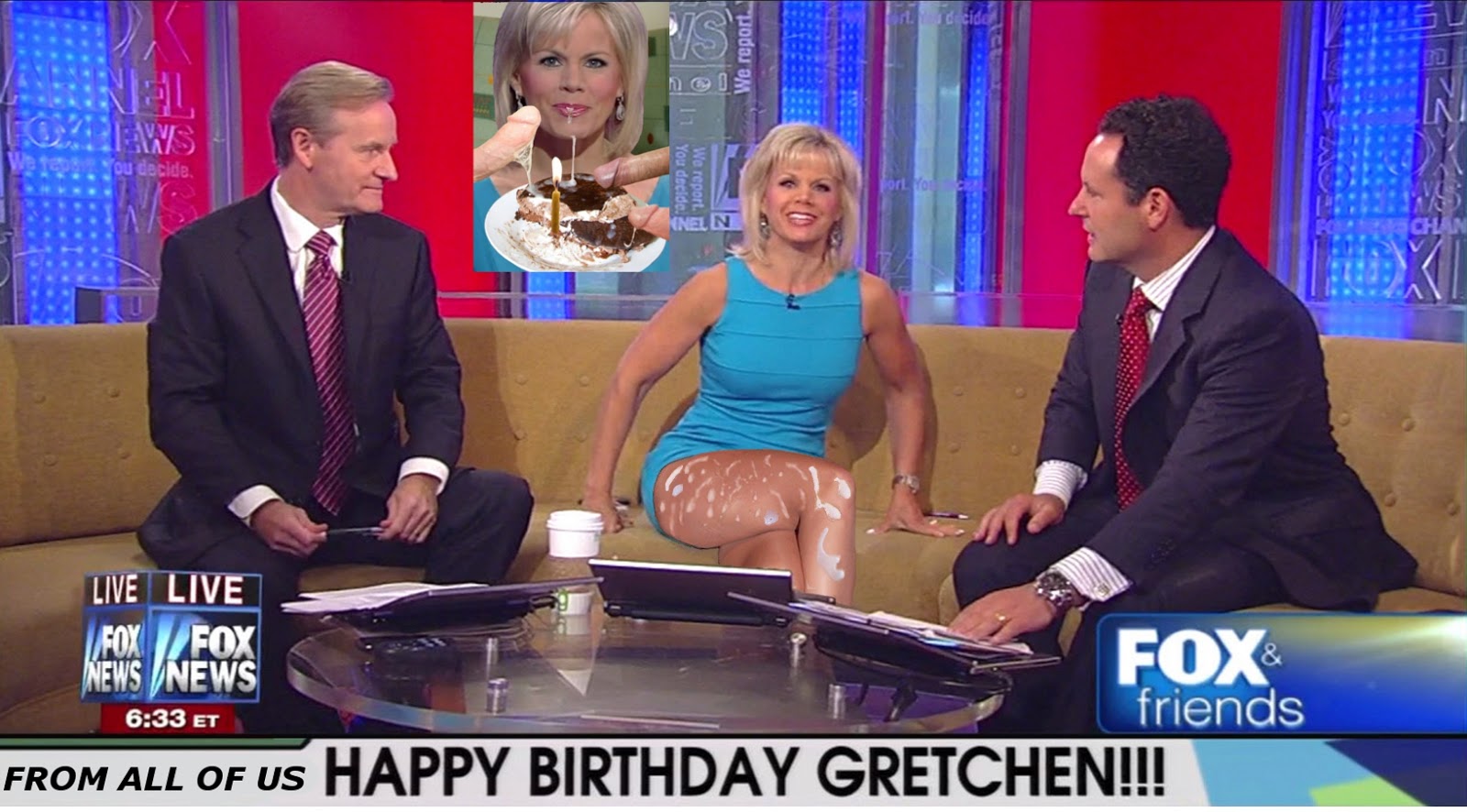 Post 1508957 Brian Kilmeade Fakes Fox And Friends Fox News Gretchen Carlson Steve Doocy