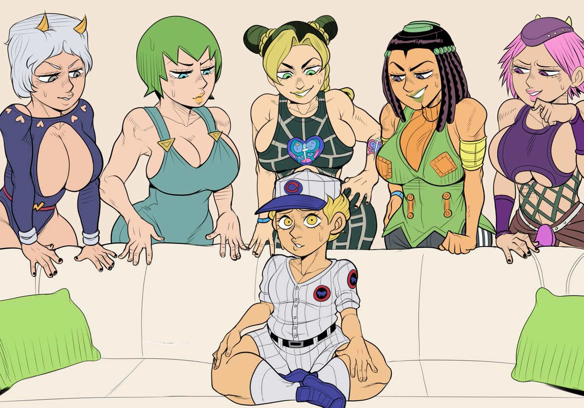 Detnox Emporio_Alnino Foo_Fighters Hermes_Costello Jojo's_Bizarre_Adventure Jolyne_Kujo Narciso_Anasui Poor_Little_White_Girl Stone_Ocean Weather_Report meme