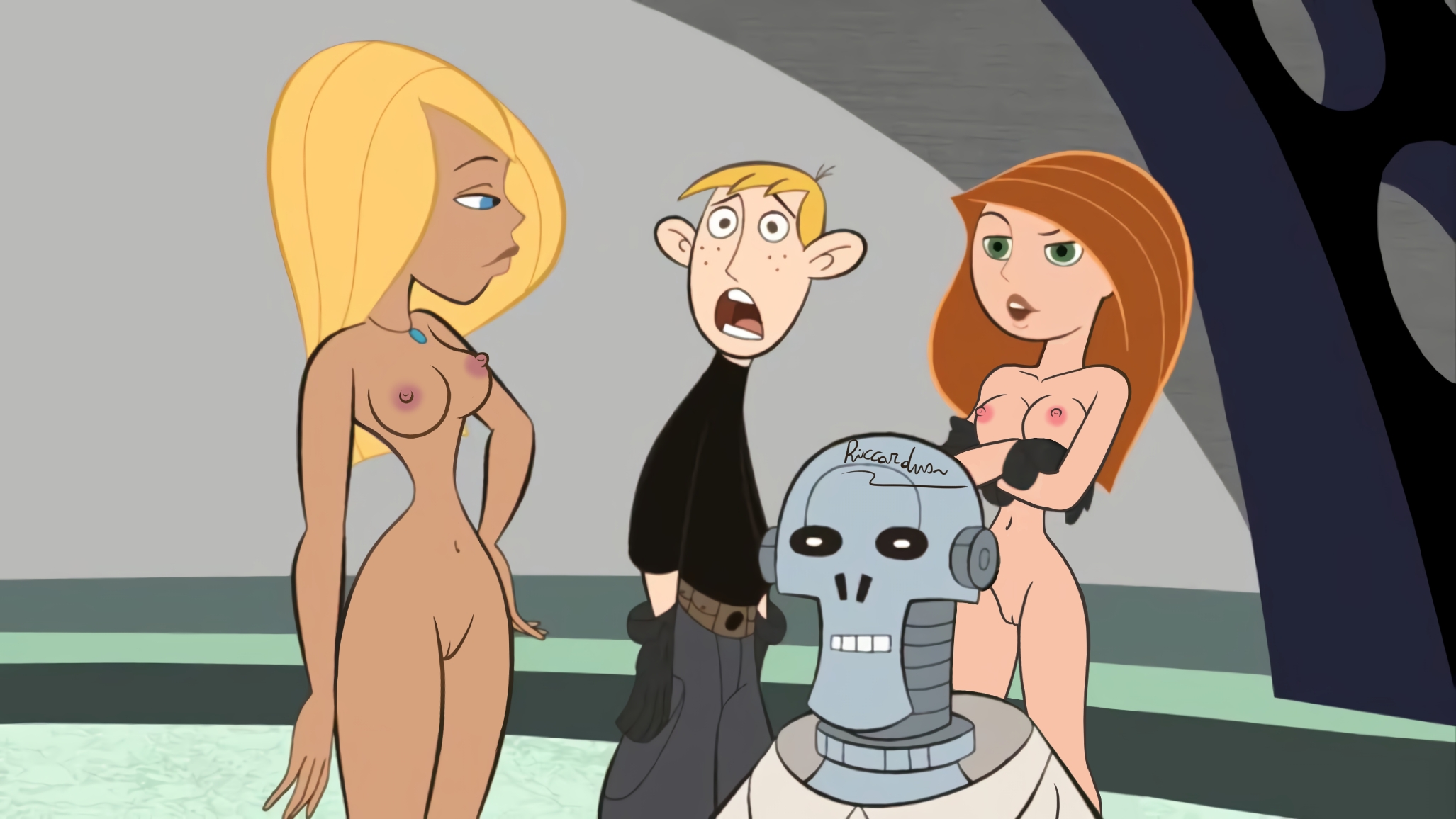 Kim_Possible Kimberly_Ann_Possible Riccardus97 Ron_Stoppable Vivian_Porter edit screenshot_edit