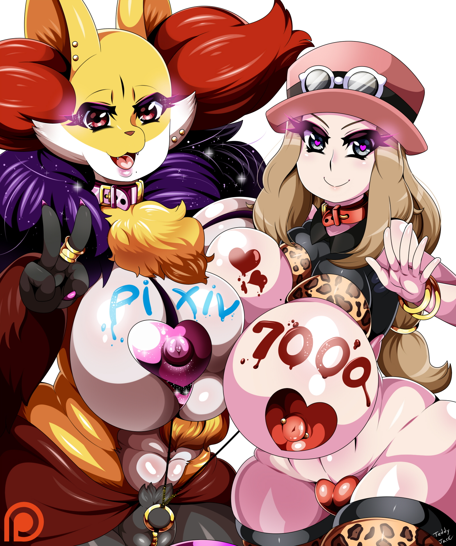 Delphox Porkyman Serena Teddy_Jack