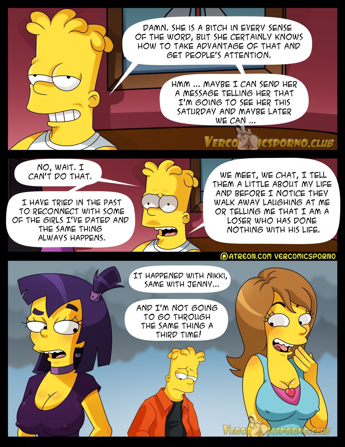 Bart_Simpson Jenny Nikki_McKenna The_Simpsons comic