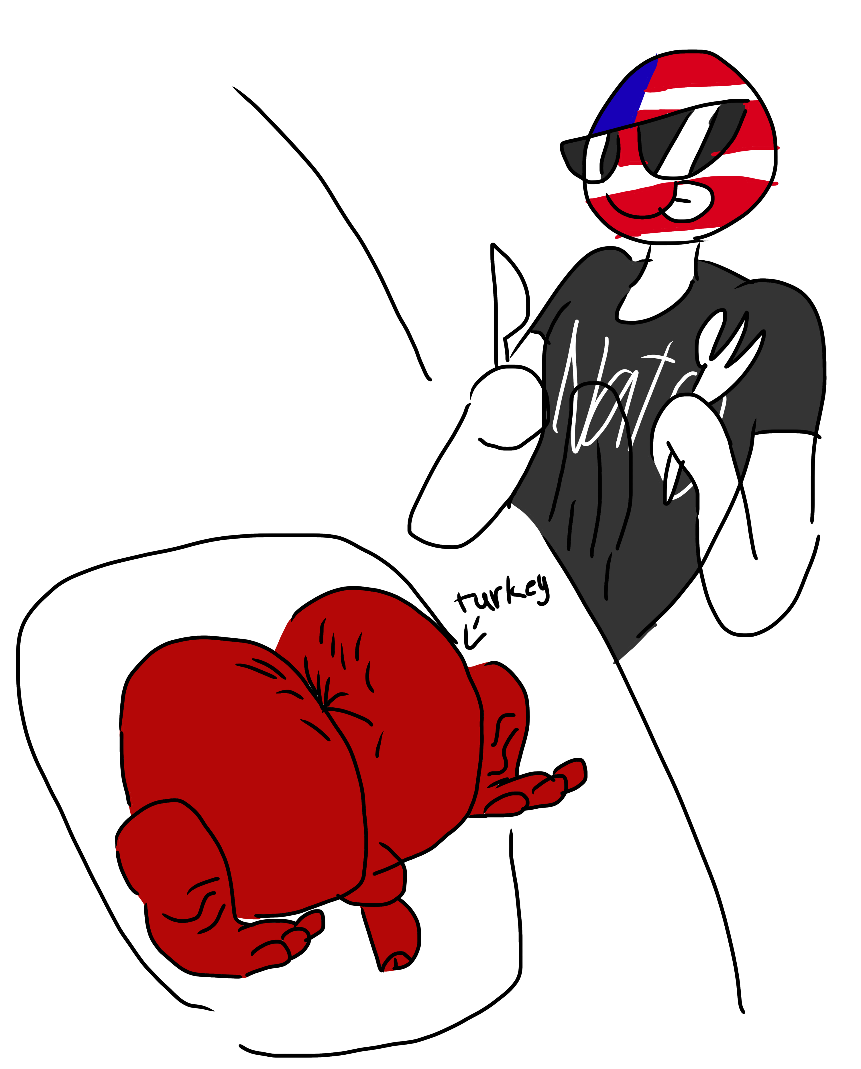 Post 4003633: America Countryhumans Turkey