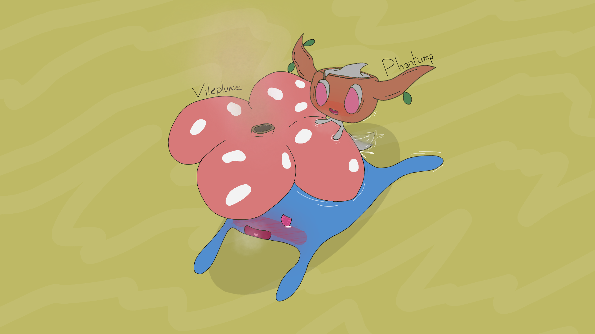 111-ro Phantump Porkyman Vileplume