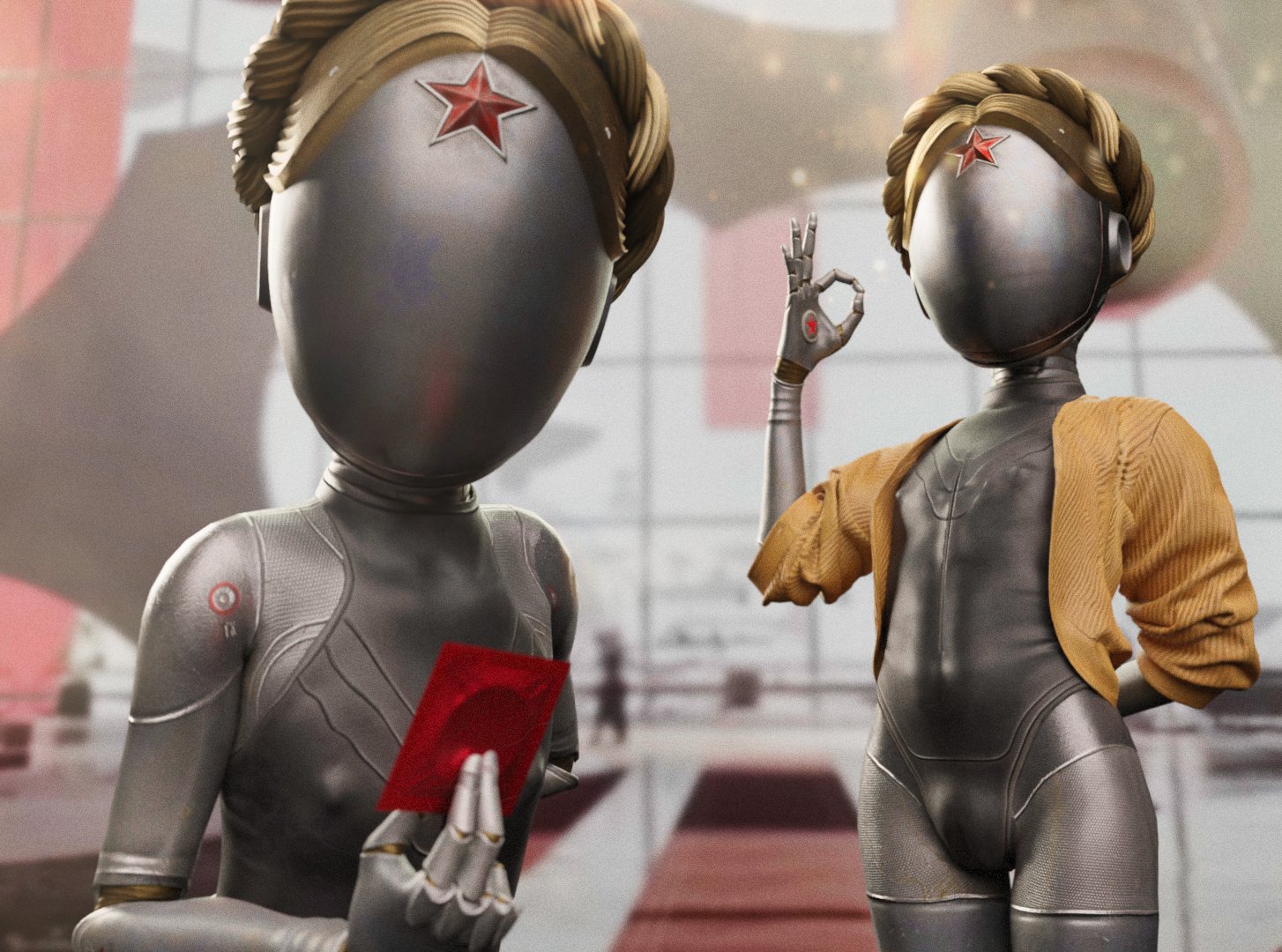 Post 5525135 Atomic Heart Left Mrlolzies101 Right Twin Ballerina Robots