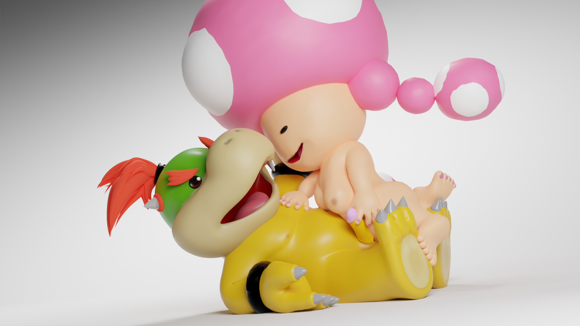 Toadette and bowser jr