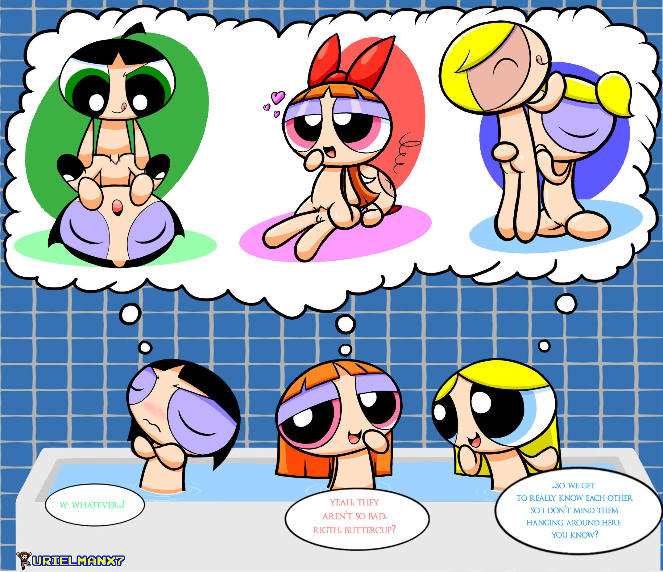 Post 1225928: Blossom Boomer Brick Bubbles Butch Buttercup Powerpuff_Girls  Rowdyruff_Boys urielmanx7 What_A_Cartoon