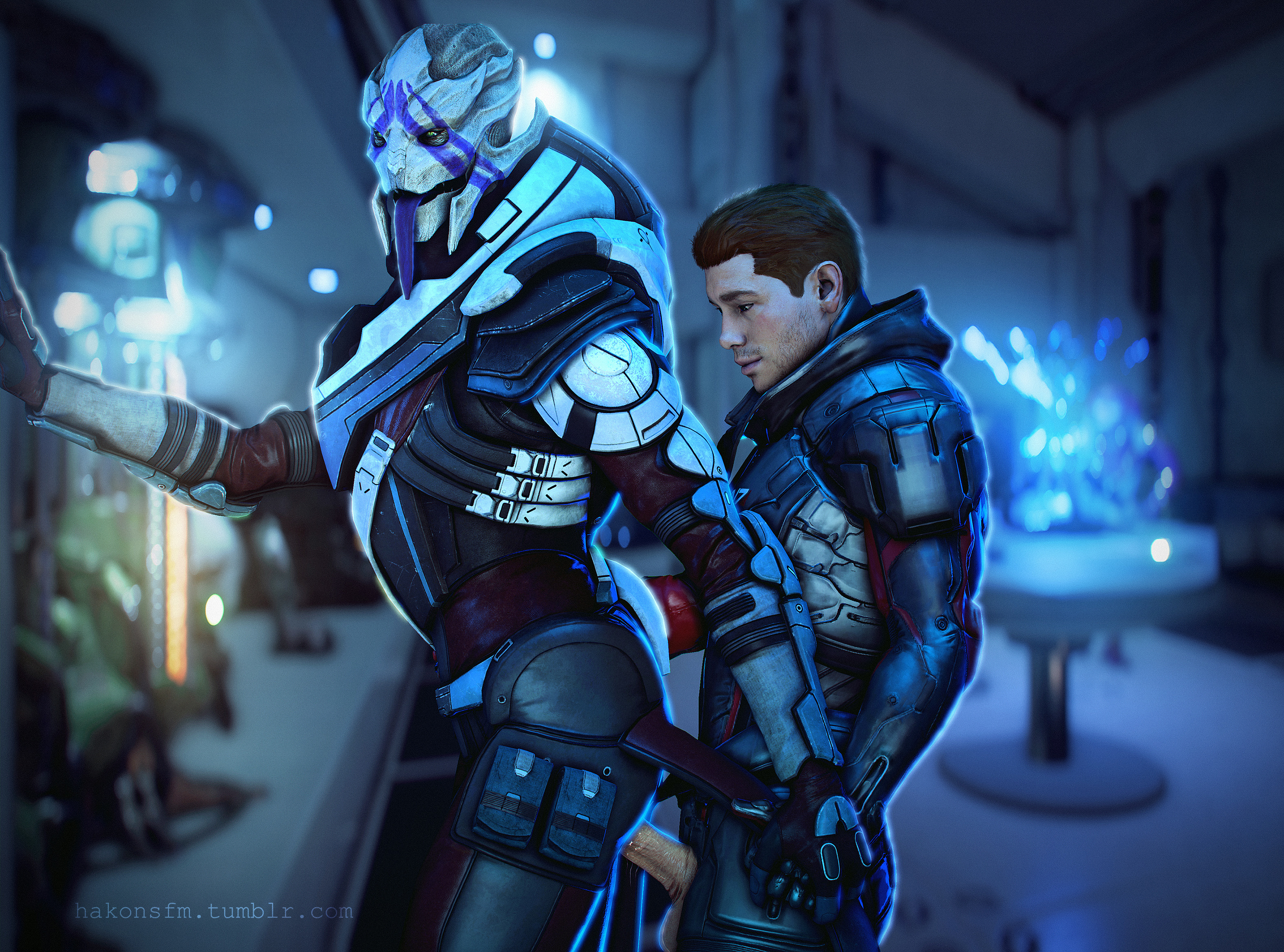 Mass_Effect Mass_Effect_Andromeda Scott_Ryder Source_Filmmaker Turian Vetra_Nyx hakonsfm