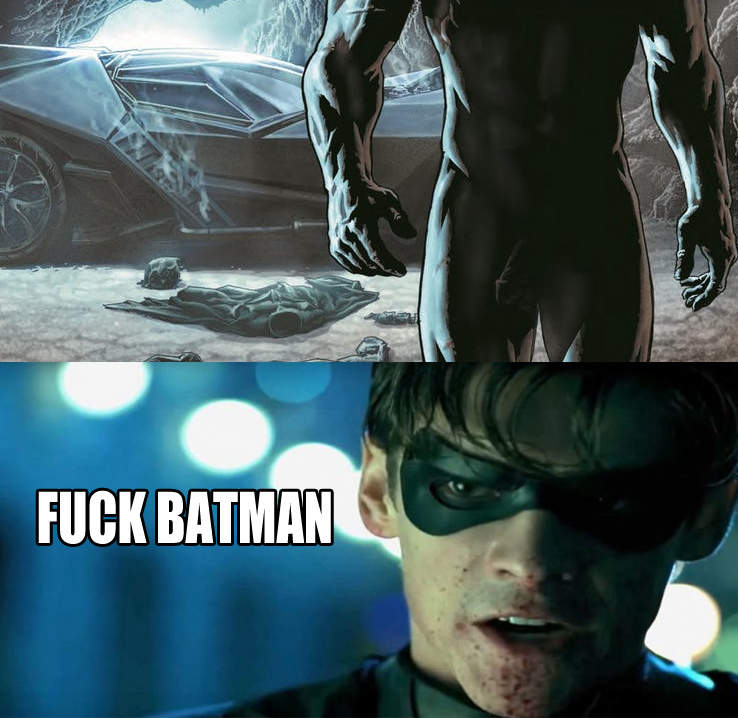 Batman Batman_(series) Brenton_Thwaites DC Dick_Grayson Robin Teen_Titans Titans edit meme