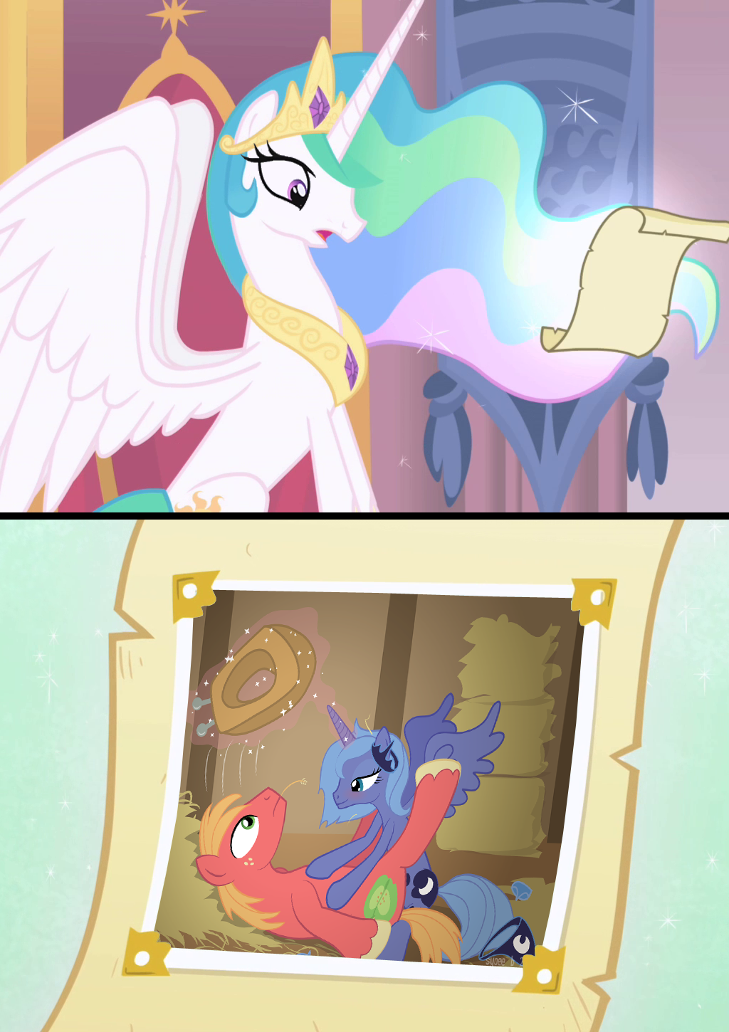 Post 700970: Big_Macintosh comic Friendship_is_Magic My_Little_Pony  Princess_Celestia Princess_Luna syoee_b