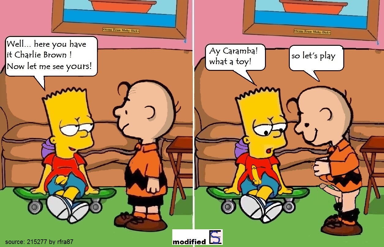 Post 1597871: Bart_Simpson Charlie_Brown ES Peanuts The_Simpsons