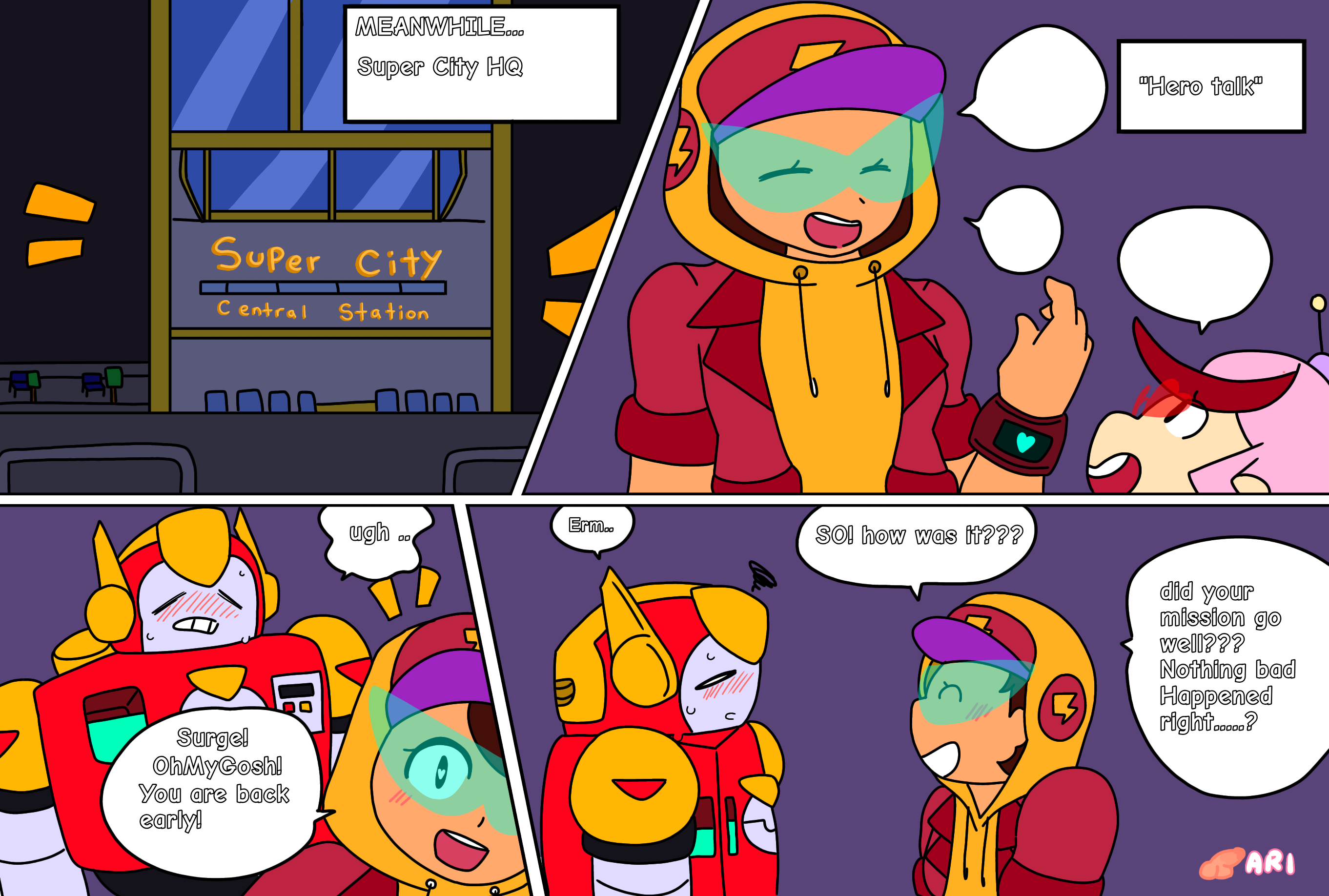 Post 3974969: Arimiko Brawl_Stars comic HornyArihandro Max Streetwear_Max  Surge