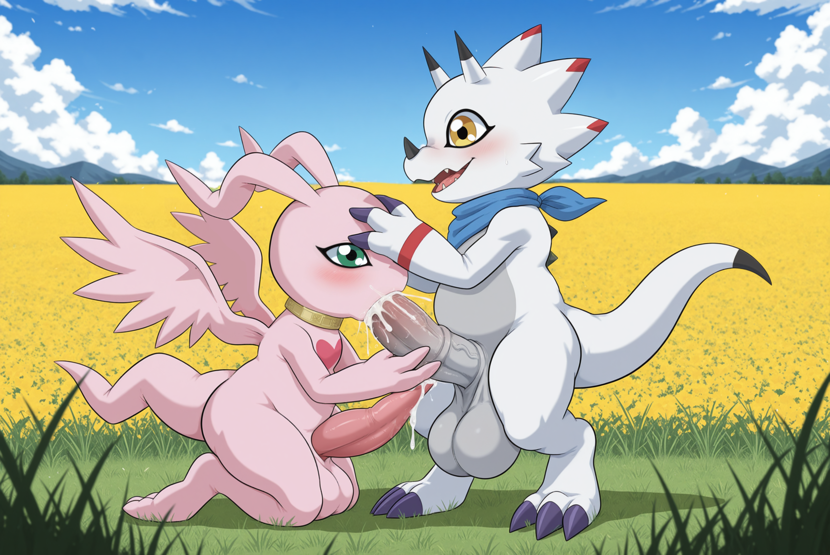 AI-generated Digimon Gammamon MarineAngemon Yiff_AI