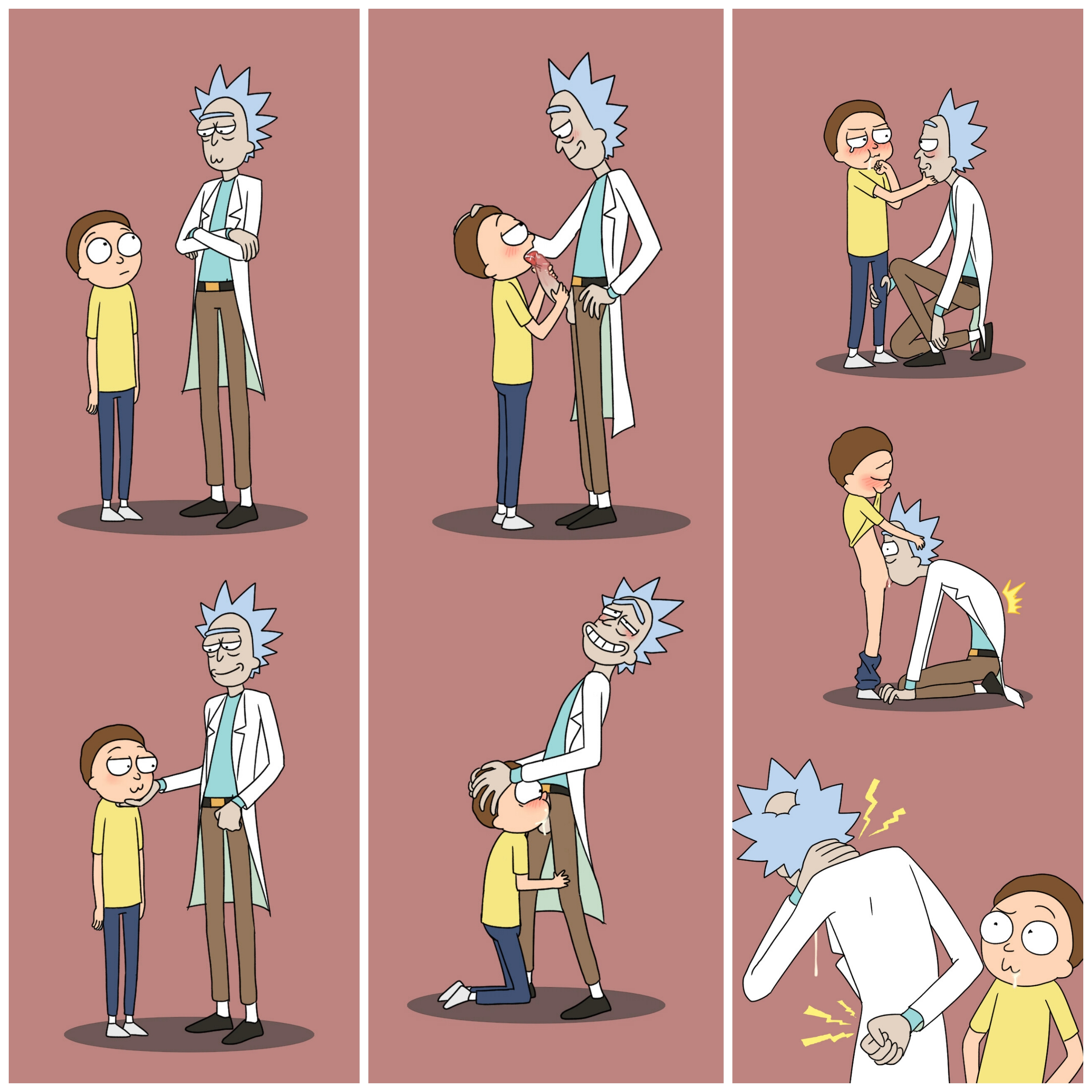 Rick x morty rule 34