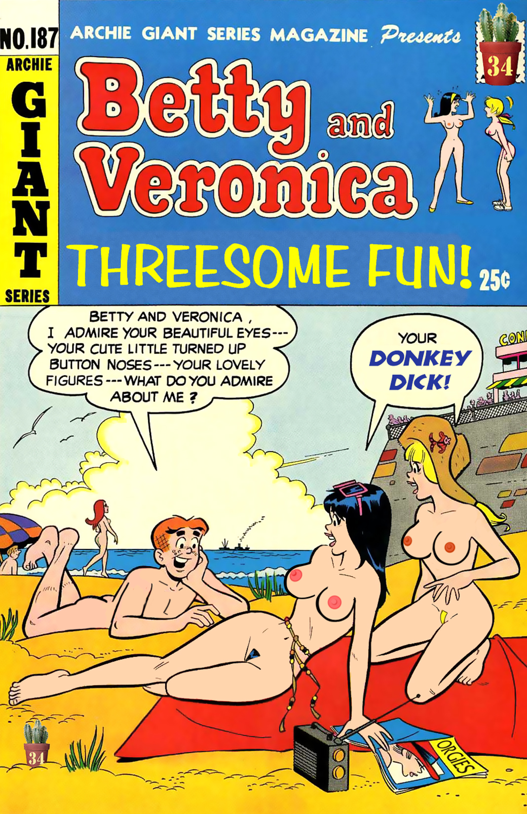 Archie_Andrews Archie_Comics Betty_Cooper Veronica_Lodge cactus34