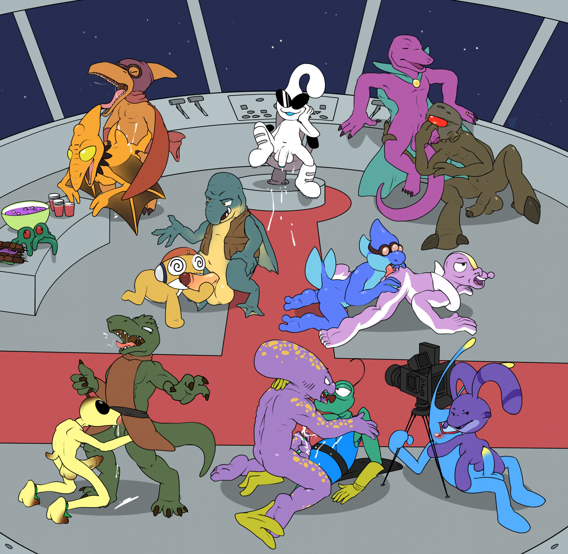 Appule ArgonVile Dinosaucers Dragon_Ball_(series) Gorn_Captain Half-Life Hylotl Koichi Kururu Morolian Orbulon Space_Ghost Star_Control Star_Trek Star_Wars Terrible_Dactyl The_Phantom_Menace Toydarian Vortigaunt Watto Yehat Zorak crossover gorn