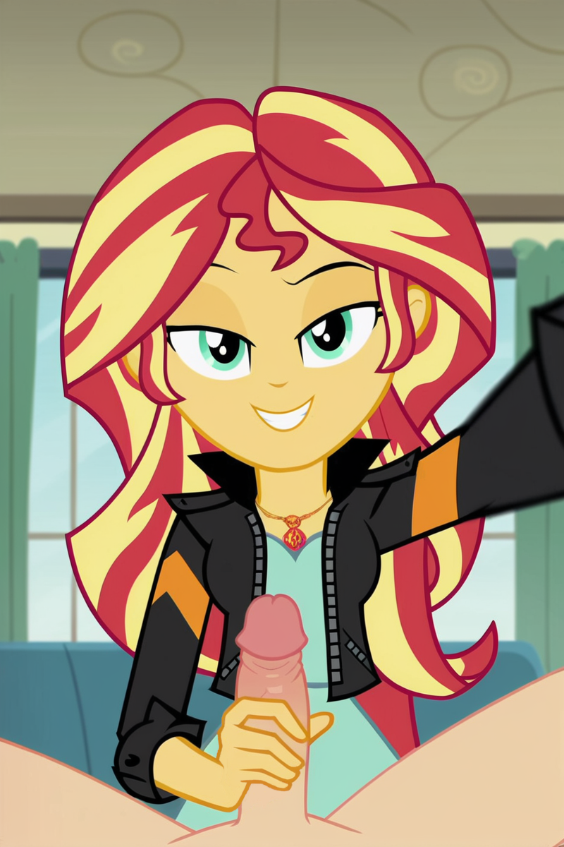 AI-generated Equestria_Girls Friendship_is_Magic My_Little_Pony Sunset_Shimmer