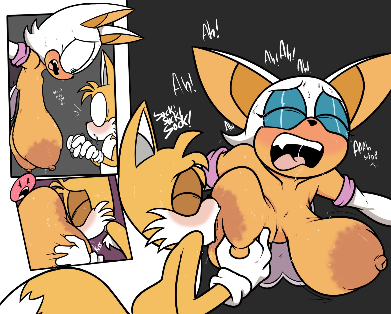 Rouge_the_Bat Sonic_the_Hedgehog_(series) Tails jackhorribleh