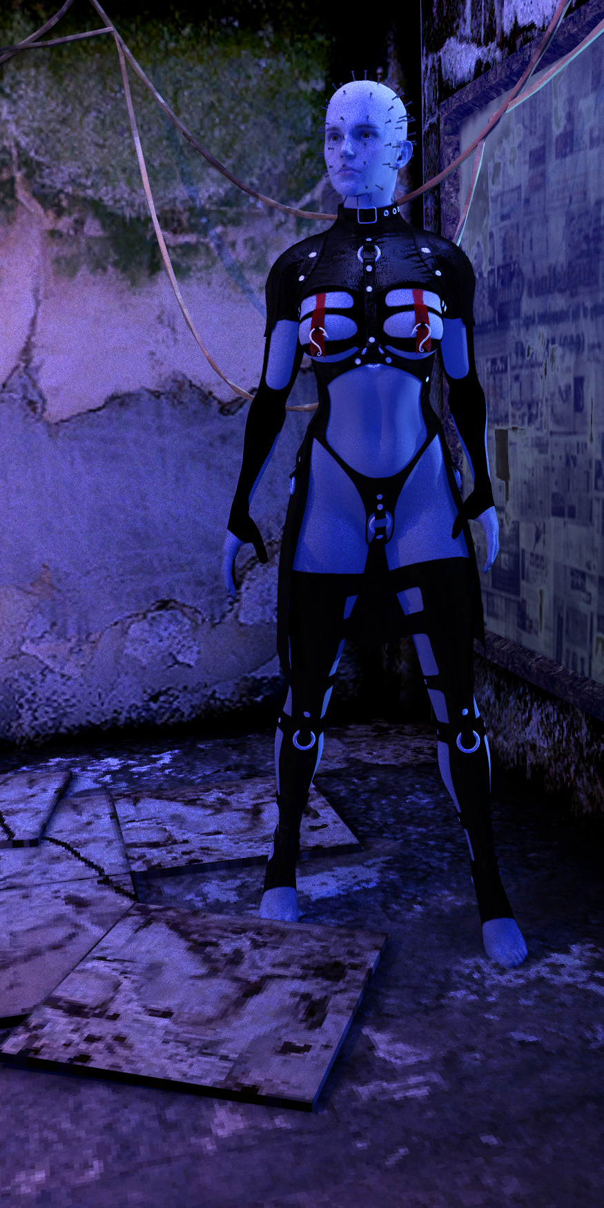 Female pinhead cosplay