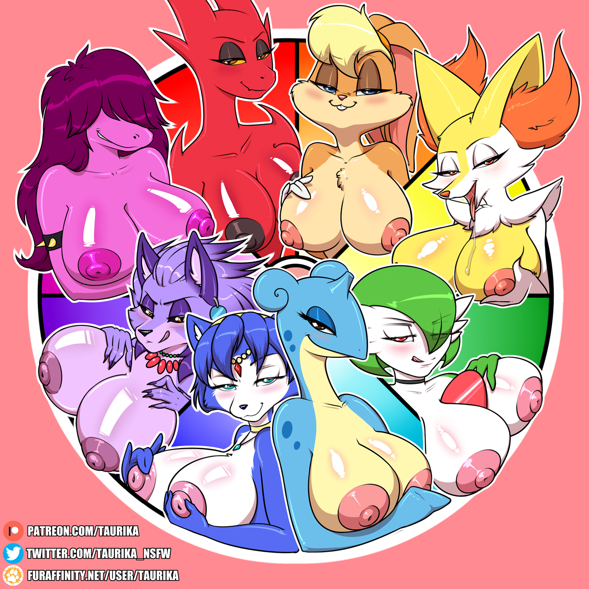 Belladonna Braixen Deltarune Gardevoir Krystal Lapras Lola_Bunny Looney_Tunes Lucia Porkyman Satina Space_Jam Star_Fox Susie Taurika Trials_of_Mana crossover